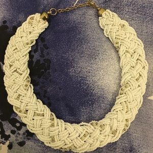 White beaded necklace